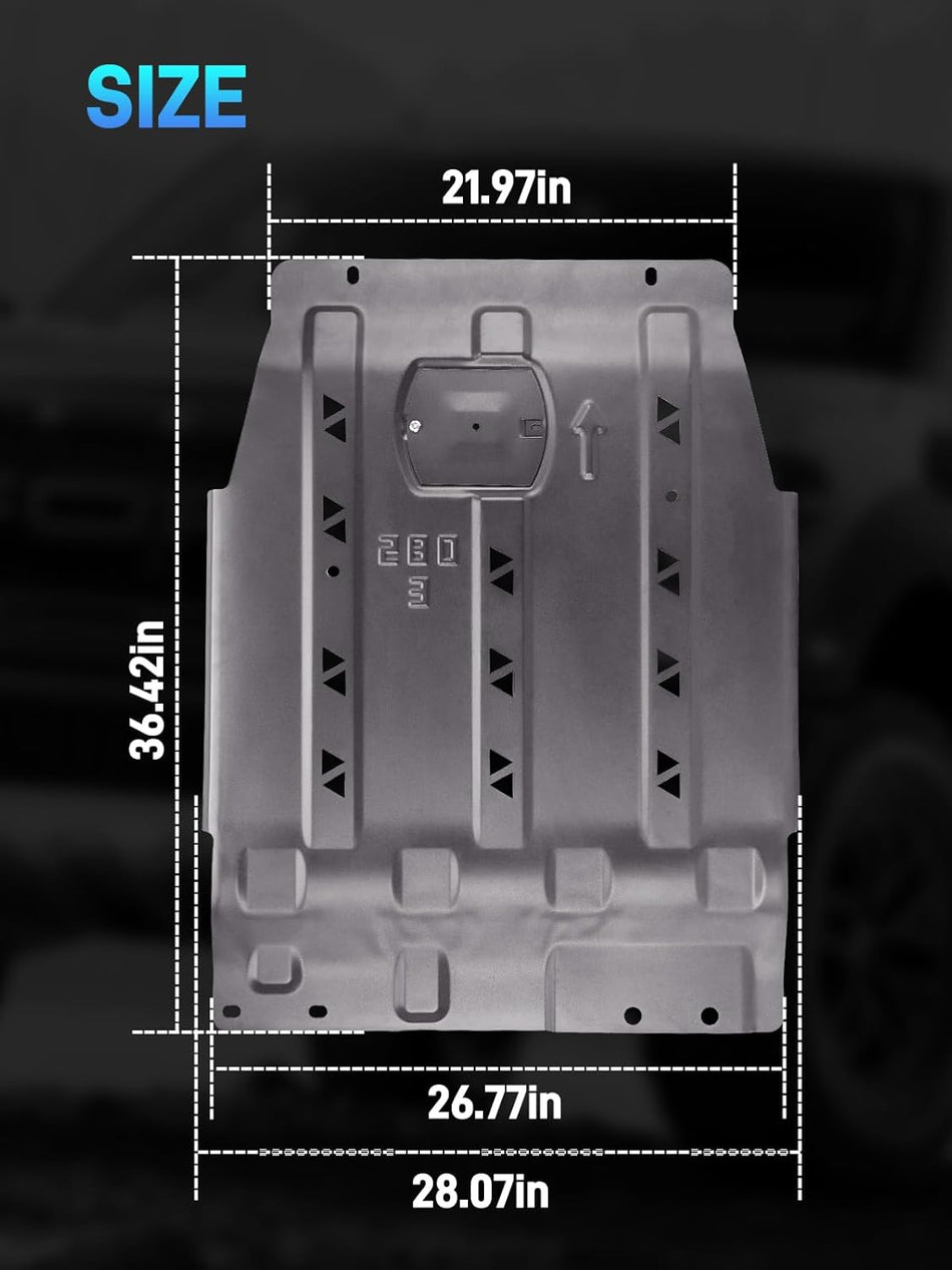 Skid Plate Compatible with 2015-2022 Ford F150 4WD