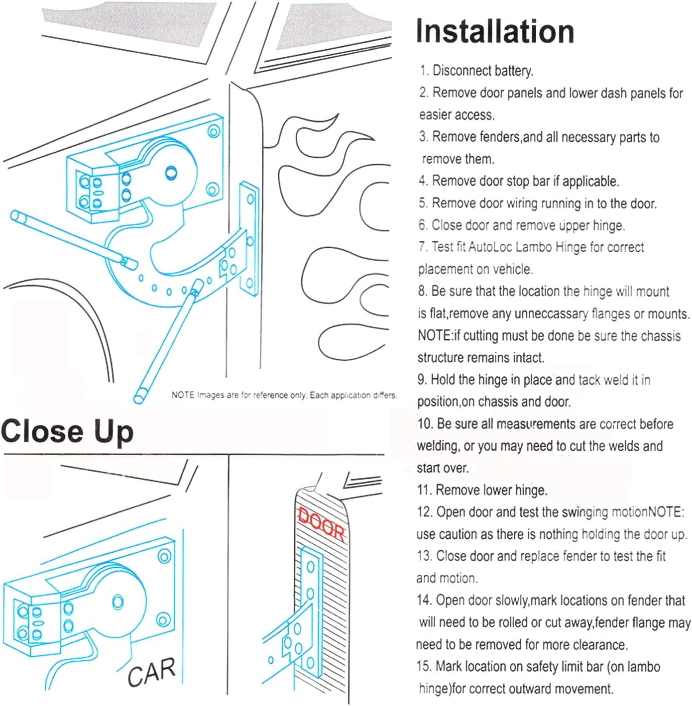 Gull Wing Door Kit