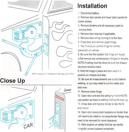 Gull Wing Door Kit