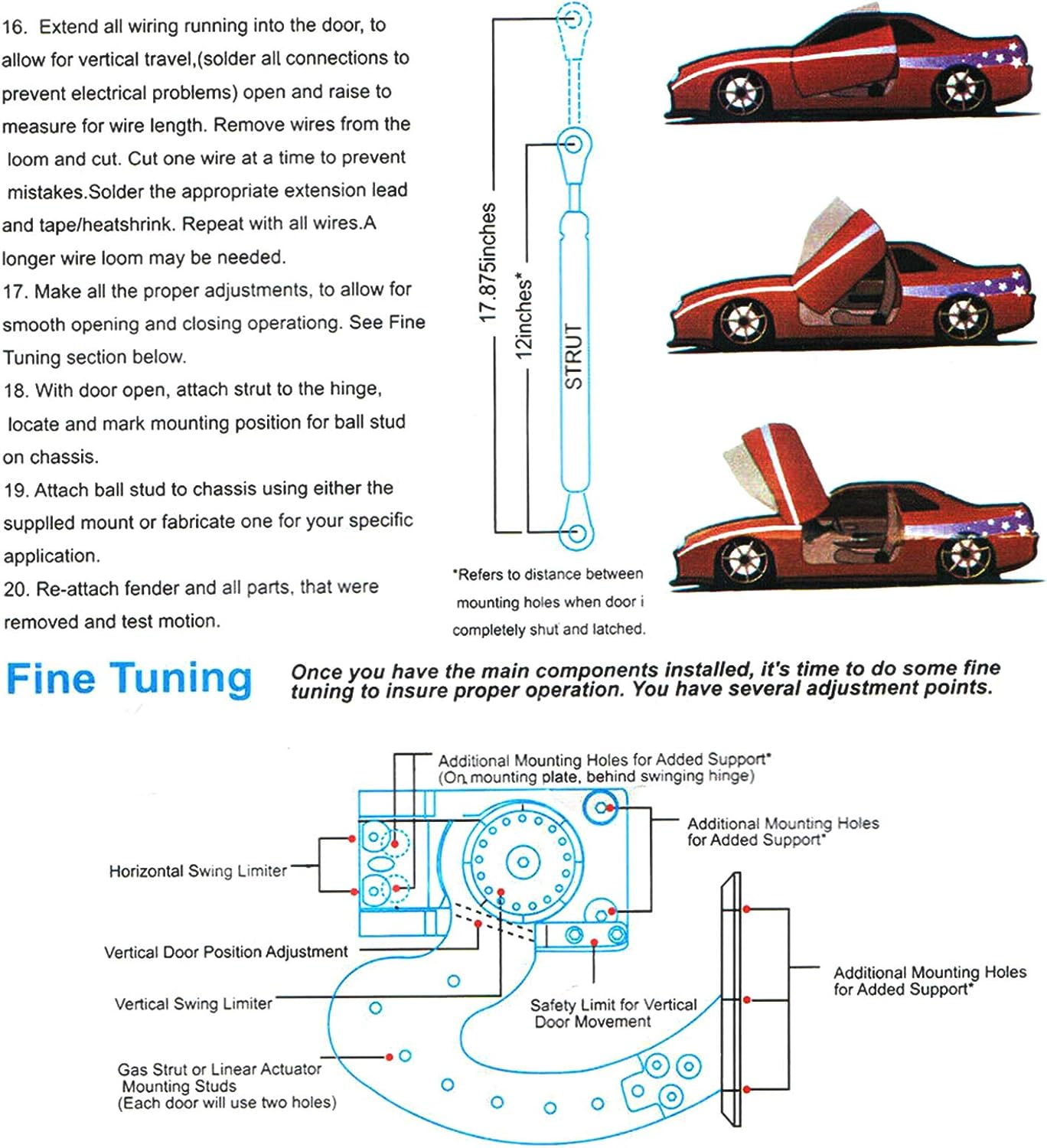 Gull Wing Door Kit