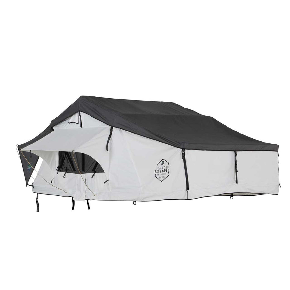 OVS HD Nomadic 3-Person Arctic White Extended Soft Shell Roof Top Tent