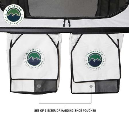 OVS HD Nomadic 3-Person Arctic White Extended Soft Shell Roof Top Tent