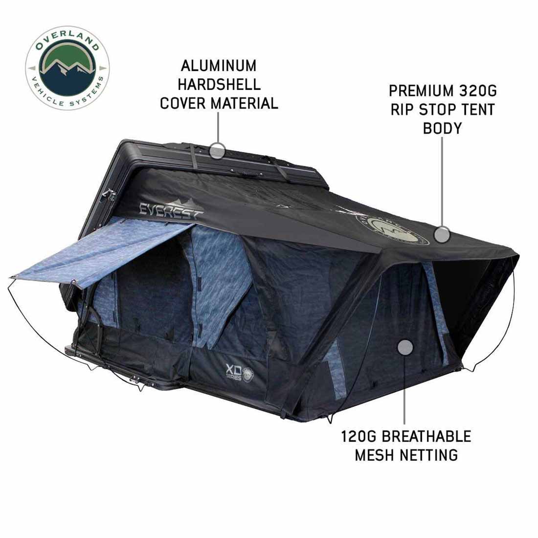 OVS XD Everest Aluminum Hard Shell Roof Top Tent